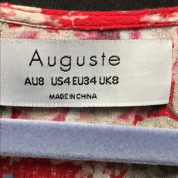 Auguste The Label Red Floral Rimper - Picture 2 of 9